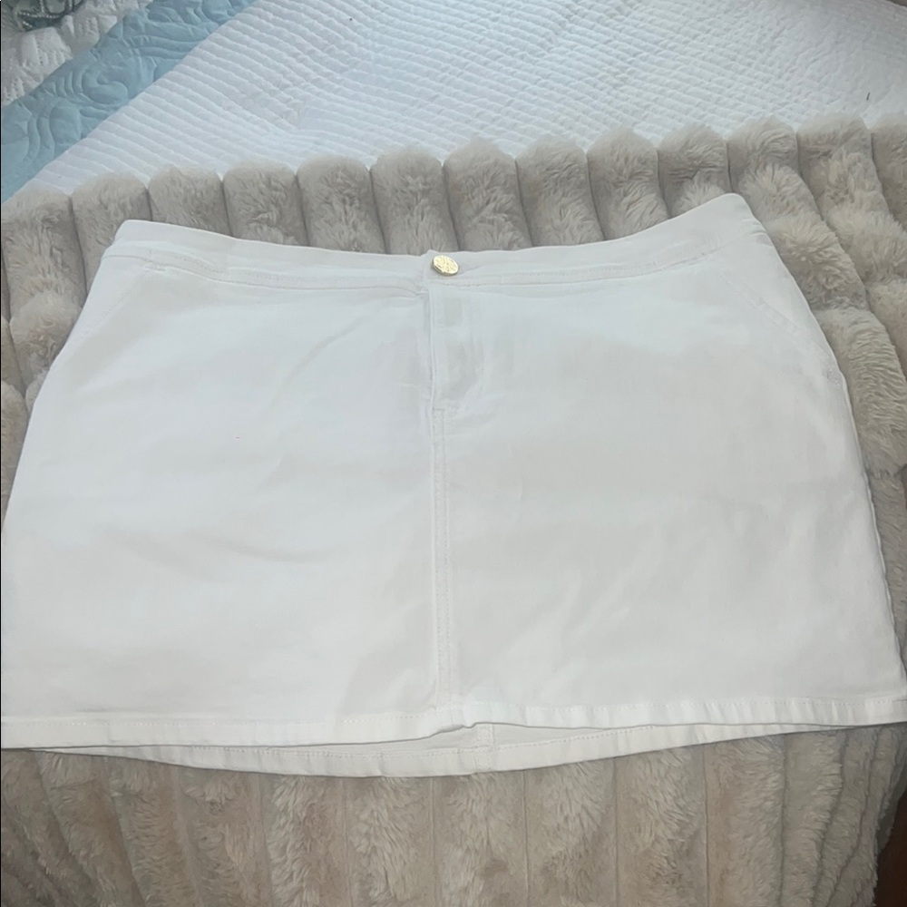 Lilly Pulitzer Colette Denim Skort, Size 14